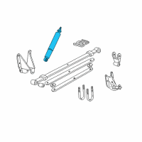 OEM Ford Bronco Shock Diagram - 5U2Z-18V125-BBA