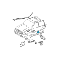 OEM 2007 Toyota 4Runner Side Sensor Diagram - 89830-35010