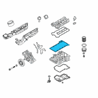 OEM 2019 BMW M6 Gran Coupe Oil Pan Gasket Diagram - 11-13-7-843-145