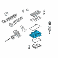 OEM 2016 BMW M5 Upper Oil Pan Diagram - 11-13-7-843-141