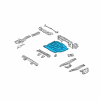 OEM Toyota Highlander Rear Floor Pan Diagram - 58311-48910