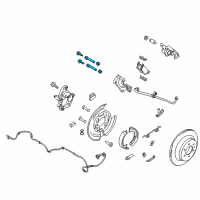 OEM 2020 Ford F-150 Caliper Mount Retainer Kit Diagram - CL3Z-2C150-A