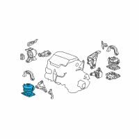 OEM 2012 Honda Pilot Rubber Assy., FR. Engine Mounting Diagram - 50830-SZA-A02