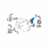 OEM 2014 Honda Pilot Bracket, RR. Engine Mounting Diagram - 50610-SZA-A00