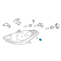 OEM 2006 Lexus ES330 Bulb Socket Diagram - 9007560018