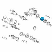 OEM Lexus IS300 Joint Sub-Assy, Rear Drive Shaft Cross Groove Diagram - 43409-30030