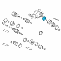 OEM Lexus IS300 Cover, Rear Axle Inboard Joint End Diagram - 42344-30030