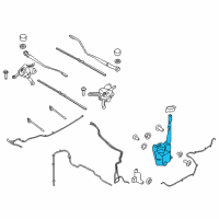 OEM Lincoln MKX Washer Reservoir Diagram - GT4Z-17618-H