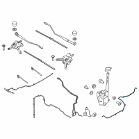 OEM Ford Edge Front Hose Diagram - GT4Z-17A605-G