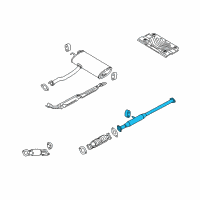 OEM 2014 Kia Sportage Center Exhaust Pipe Diagram - 286502S100