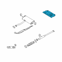 OEM 2012 Kia Sportage Protector-Heat Rear Diagram - 287962S000