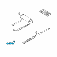 OEM 2012 Hyundai Tucson Front Muffler Assembly Diagram - 28610-2S150