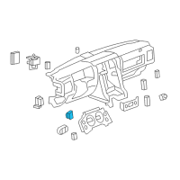 OEM Hummer Rear Wiper Switch Diagram - 15293560