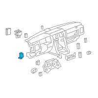 OEM Hummer Switch Asm-M/Gate Window *Ebony Diagram - 25802103