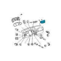 OEM 2010 Toyota Tundra Dash Control Unit Diagram - 84010-0CC70