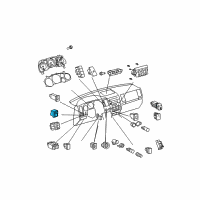 OEM Toyota Mirror Switch Diagram - 84870-0C050