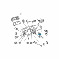 OEM 2013 Toyota Tundra Seat Heat Switch Diagram - 84751-0C060