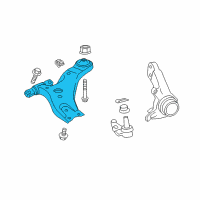 OEM 2016 Toyota Camry Lower Control Arm Diagram - 48068-07050