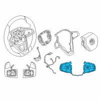 OEM BMW 750i Multifunct Steering Wheel Switch Diagram - 61-31-9-388-735