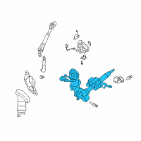 OEM 2011 Toyota Corolla Column Assembly Diagram - 45250-02840