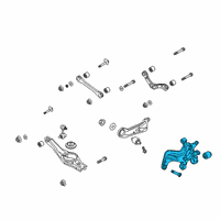 OEM 2021 Hyundai Veloster Carrier Assembly-Rear Axle, RH Diagram - 52720-J3AA0