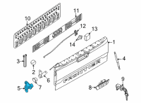 OEM 2011 Nissan Titan Hinge Assy-Rear Gate, LH Diagram - 93471-ZH000