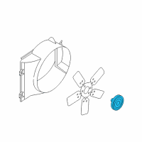 OEM 2006 Dodge Durango Clutch-Fan Diagram - 52028994AC