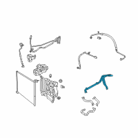 OEM 2009 Dodge Durango Hose-Heater Supply And Return Diagram - 55361417AC