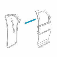 OEM 1999 Chevrolet Express 1500 Belt Weatherstrip Diagram - 15759193