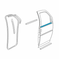 OEM 2020 Chevrolet Express 3500 Belt Weatherstrip Diagram - 15753758