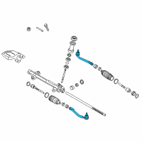 OEM Hyundai Elantra End Assembly-Tie Rod, RH Diagram - 56820-A5090