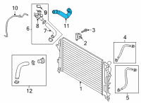 OEM Hyundai Kona HOSE ASSY-RADIATOR, UPR Diagram - 25414-J9700