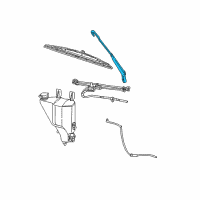 OEM 2004 Dodge Ram 3500 Arm WIPER-WIPER Diagram - 55077133AB