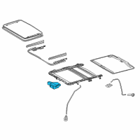 OEM 2021 Lexus GX460 Gear Assembly, Sliding Roof Diagram - 63260-60170