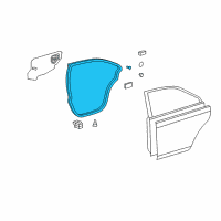 OEM 2009 Toyota Camry Surround Weatherstrip Diagram - 67871-06040