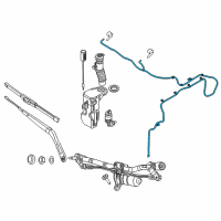 OEM 2016 Jeep Renegade Hose-Windshield Washer Diagram - 68429896AA