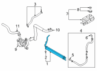 OEM 2021 Kia Sorento Radiator Assembly-INVERT Diagram - 253E0P4000