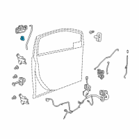 OEM 2016 Chevrolet Spark EV Lock Cylinder Diagram - 94823312