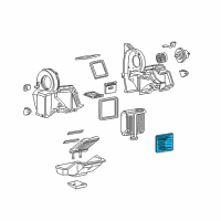 OEM 2000 Chevrolet Express 1500 Filter, A/C Evaporator Air Diagram - 52481687