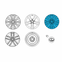 OEM 2016 Lexus IS300 Wheel, Disc Chrome P Diagram - 4261A-53291