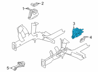 OEM 2021 Hyundai Elantra Bracket Assembly-Transmission MTG Diagram - 21830-AA000