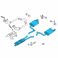 OEM 2017 Ford Mustang Muffler Assembly Diagram - FR3Z-5230-R