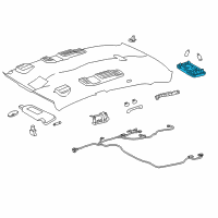 OEM 2015 Toyota Avalon Reading Lamp Assembly Diagram - 81360-06060-A1