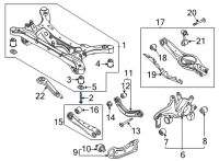 OEM Hyundai Elantra Bolt Diagram - 55447-C1100