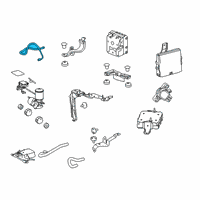 OEM 2019 Lexus RX450hL Tube, Brake ACTUATOR Diagram - 44551-0E010