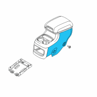 OEM Dodge Durango Console-Floor Diagram - 5SG38SZSAA