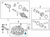 OEM 2022 Toyota Venza Oil Seal Diagram - 90311-42057