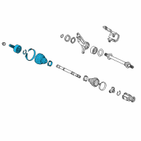 OEM 2019 Acura RLX Joint Set, Outboard Diagram - 44014-T2B-A01