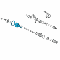 OEM 2020 Honda Civic Boot Set, Outboard Diagram - 44018-TGH-305