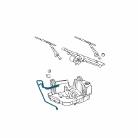 OEM Jeep Hose-Windshield Washer Diagram - 55078127AG
